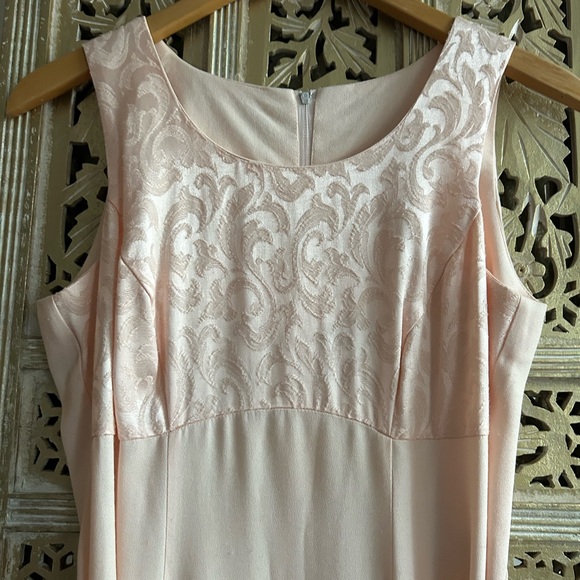 Vintage Be Smart Pink Summer  Maxi Dress With Bolero Jacket Set Wedding Party - Picture 8 of 12